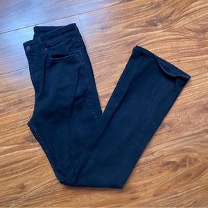 H&M Women's Black High Waist Stretch Flare Jeans Size 29 Retro Bohemian Casual